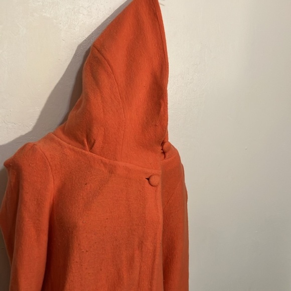 100% wool Anthropologie Moth long cape / sweater coat with hood Medium - Picture 12 of 15